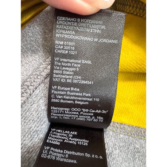 The North Face 1/4 Zip Pullover Mens L Gray & Yellow Outdoors Casual - Picture 6 of 12